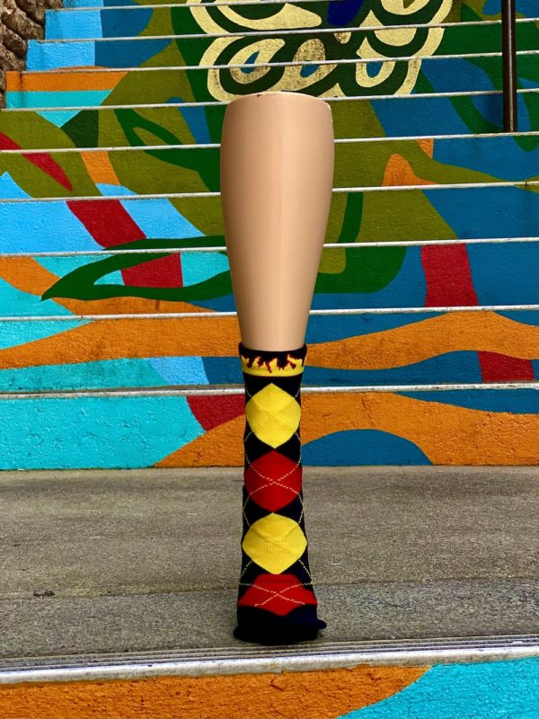 Blue Heel Brand Mini Crew Argyle: Keeper of the Flames